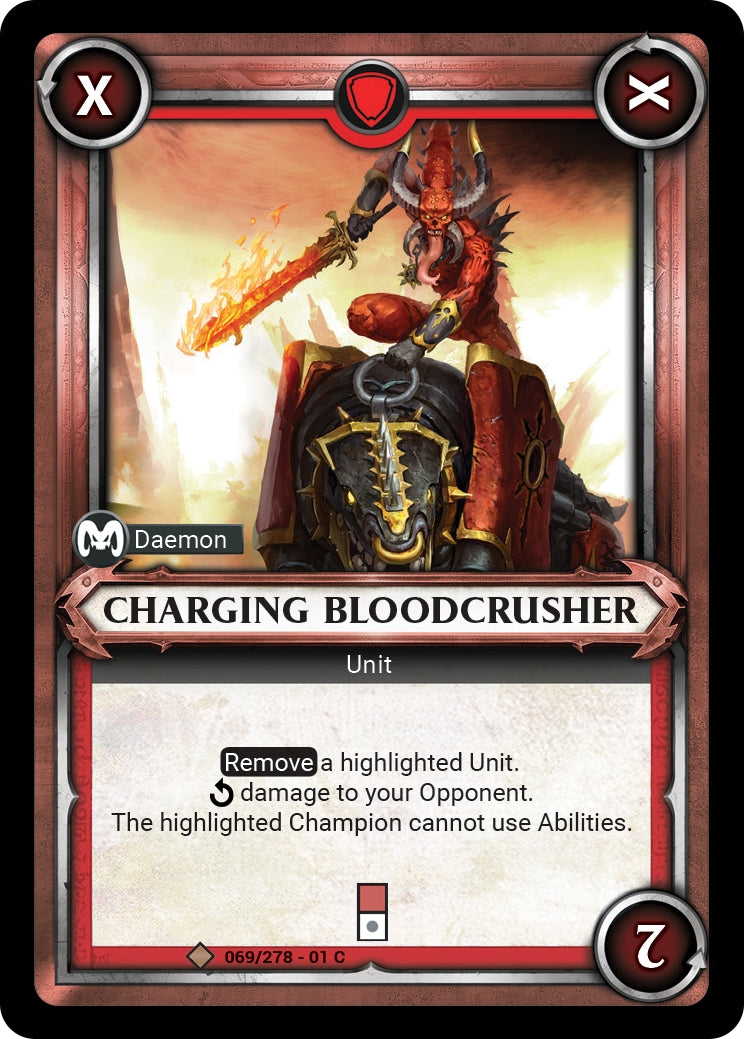 Charging Bloodcrusher Unclaimed (069) [WHAOSC] - Warhammer Age of Sigmar Champions TCG Single