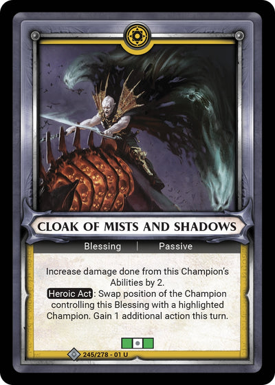 Cloak of Mists and Shadows Unclaimed (245) [WHAOSC]