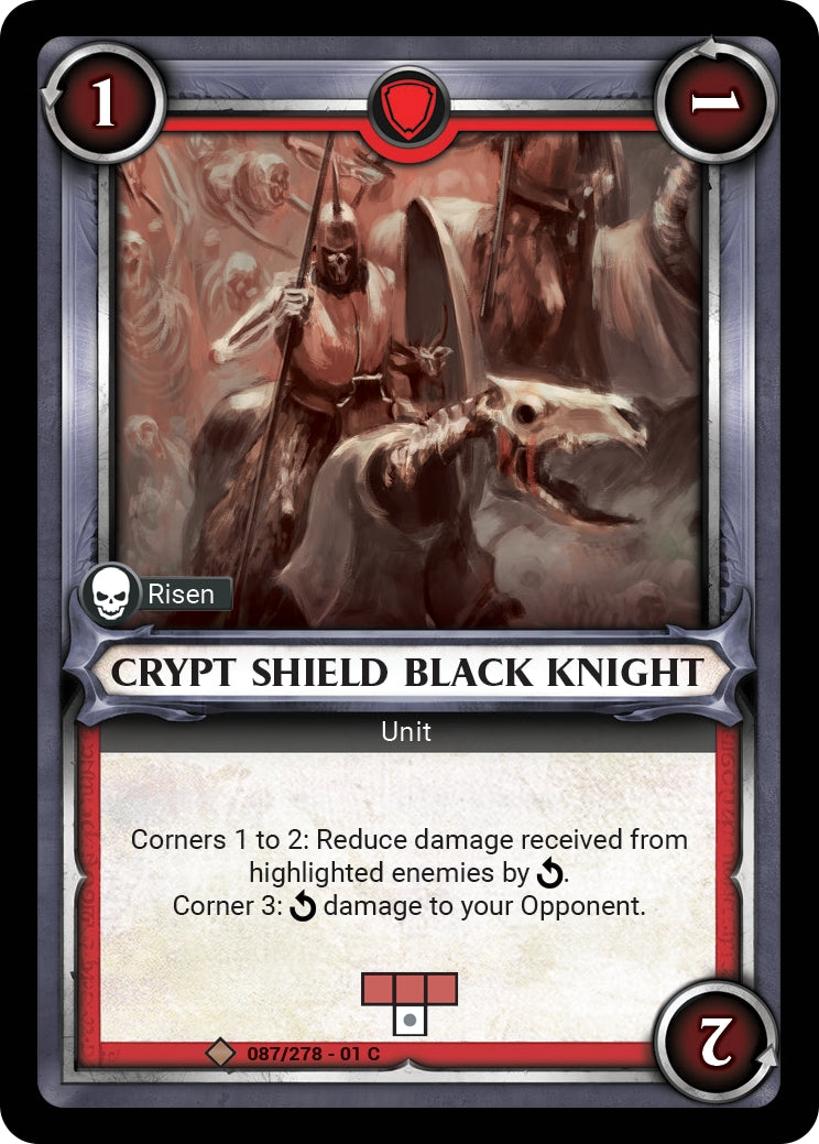 Crypt Shield Black Knight Unclaimed (087) [WHAOSC] - Warhammer Age of Sigmar Champions TCG Single