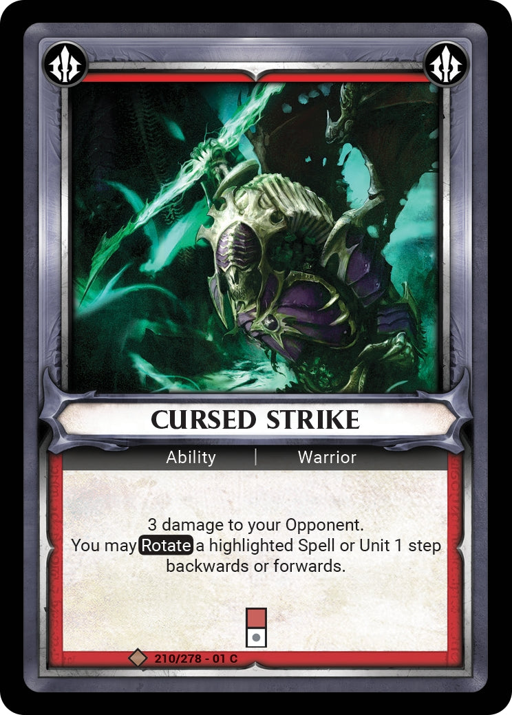 Cursed Strike Unclaimed (210) [WHAOSC] - Warhammer Age of Sigmar Champions TCG Single