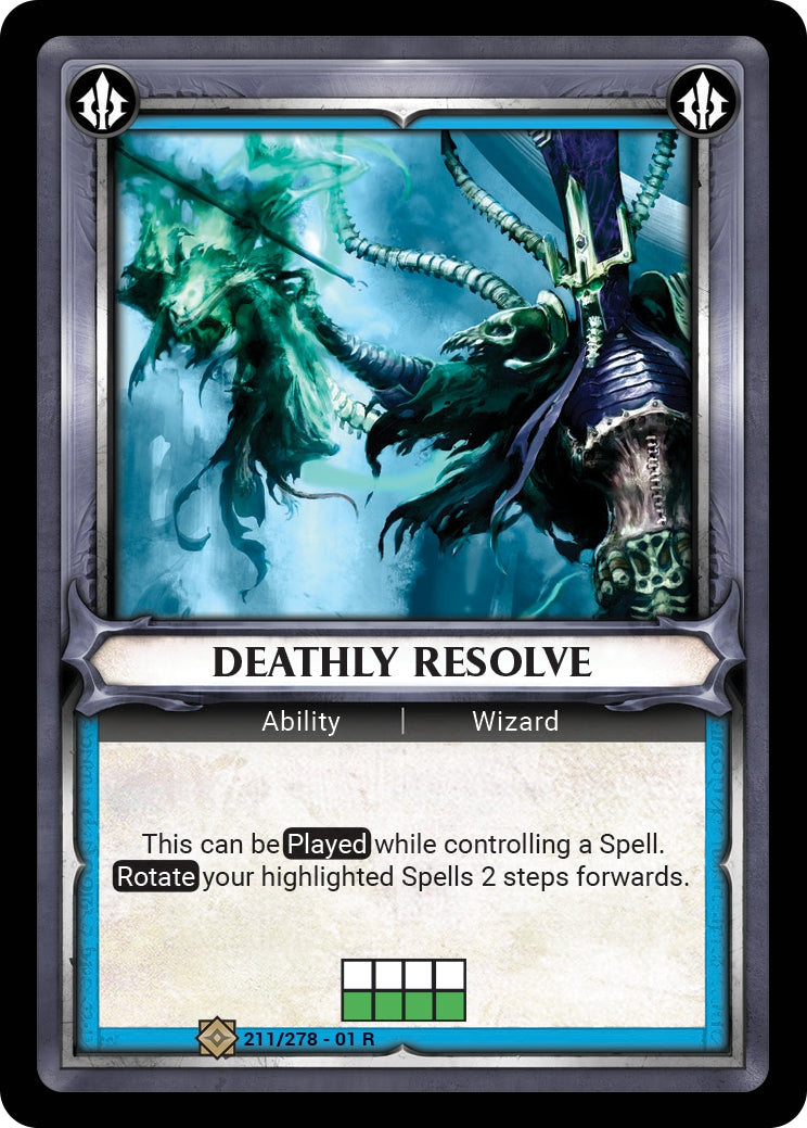Deathly Resolve Unclaimed (211) [WHAOSC] - Warhammer Age of Sigmar Champions TCG Single