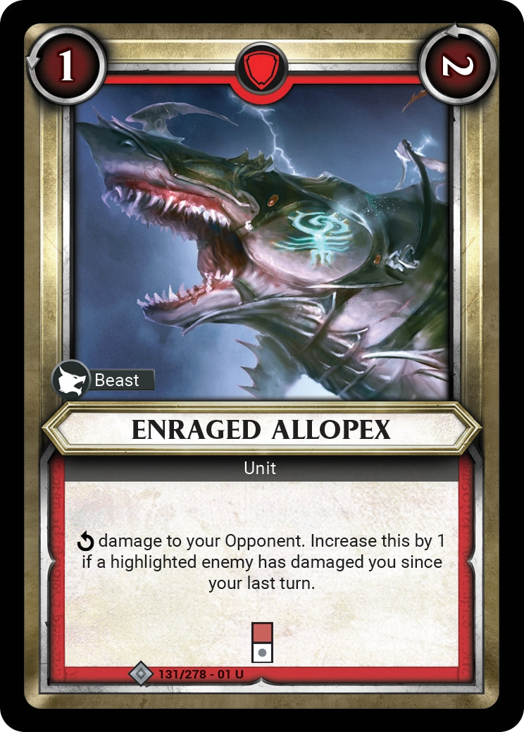 Enraged Allopex Unclaimed (131) [WHAOSC] - Warhammer Age of Sigmar Champions TCG Single