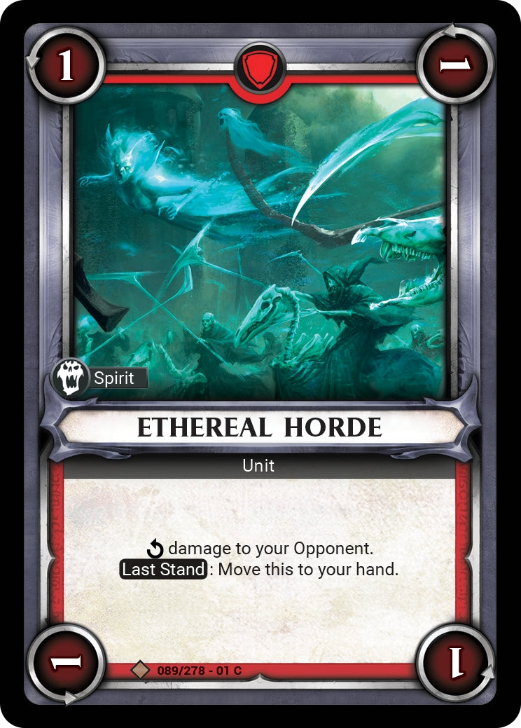 Ethereal Horde Unclaimed (089) [WHAOSC] - Warhammer Age of Sigmar Champions TCG Single