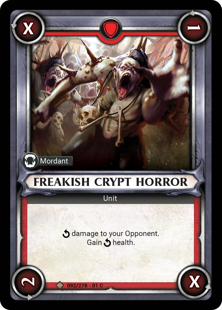 Freakish Crypt Horror Unclaimed (092) [WHAOSC] - Warhammer Age of Sigmar Champions TCG Single