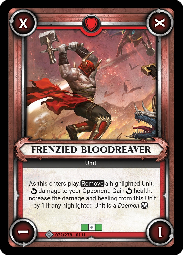 Frenzied Bloodreaver Unclaimed (072) [WHAOSC] - Warhammer Age of Sigmar Champions TCG Single