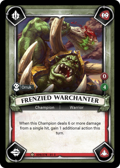 Frenzied Warchanter Unclaimed (039) [WHAOSC]