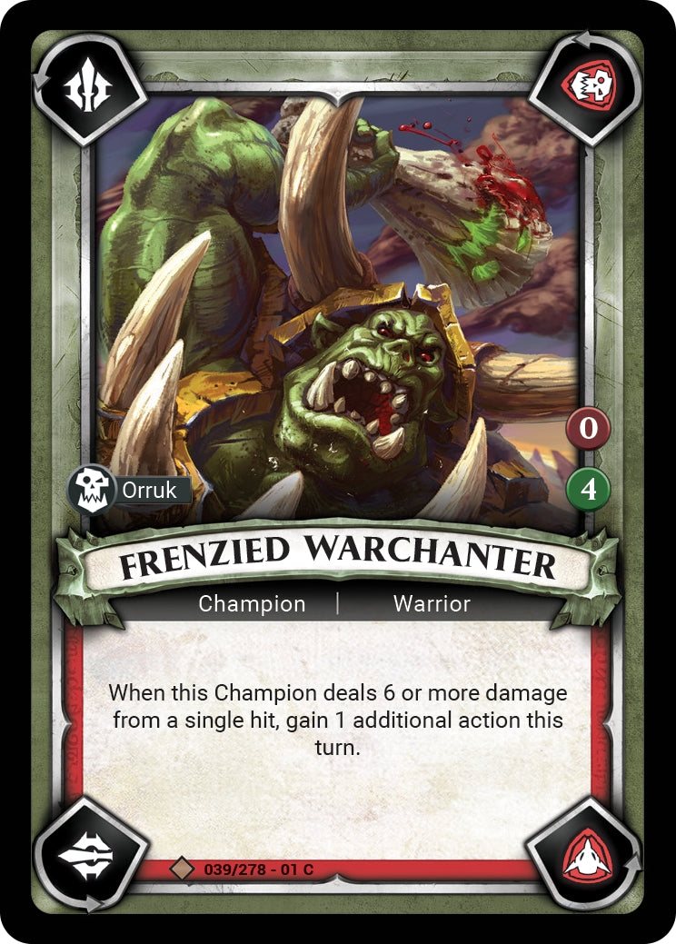 Frenzied Warchanter Unclaimed (039) [WHAOSC] - Warhammer Age of Sigmar Champions TCG Single
