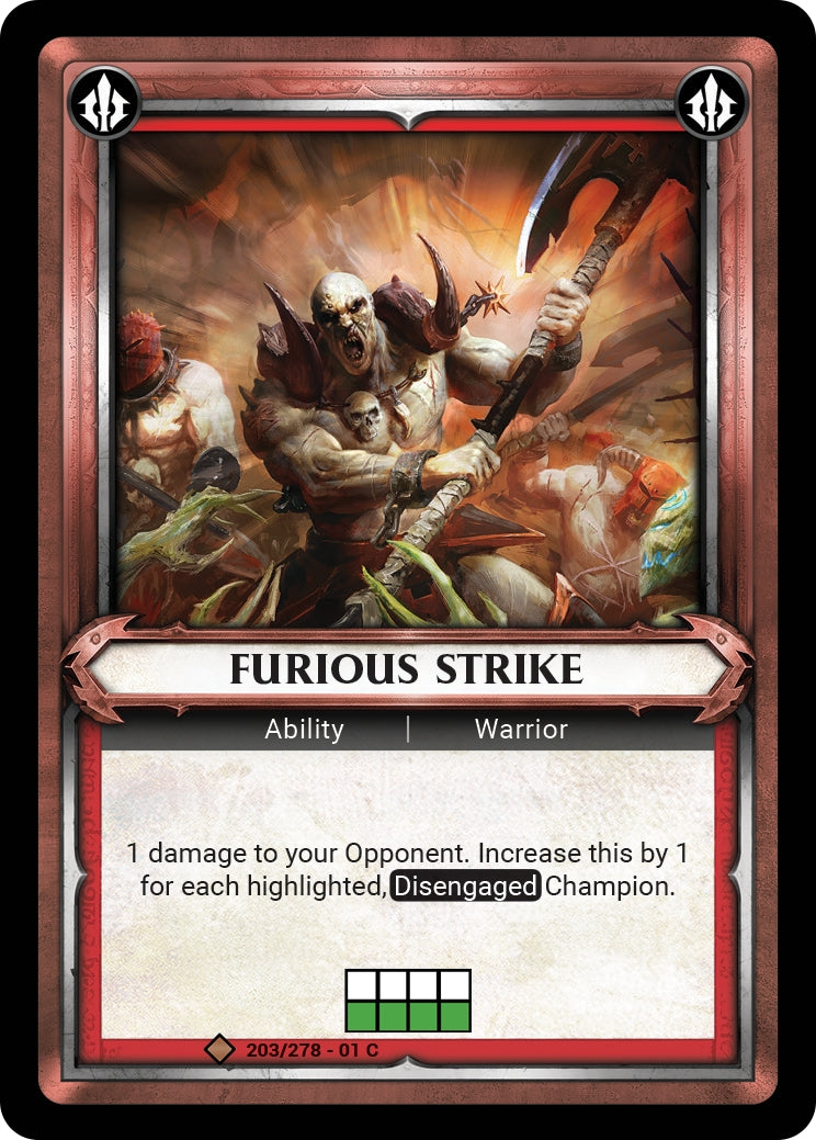 Furious Strike Unclaimed (203) [WHAOSC] - Warhammer Age of Sigmar Champions TCG Single