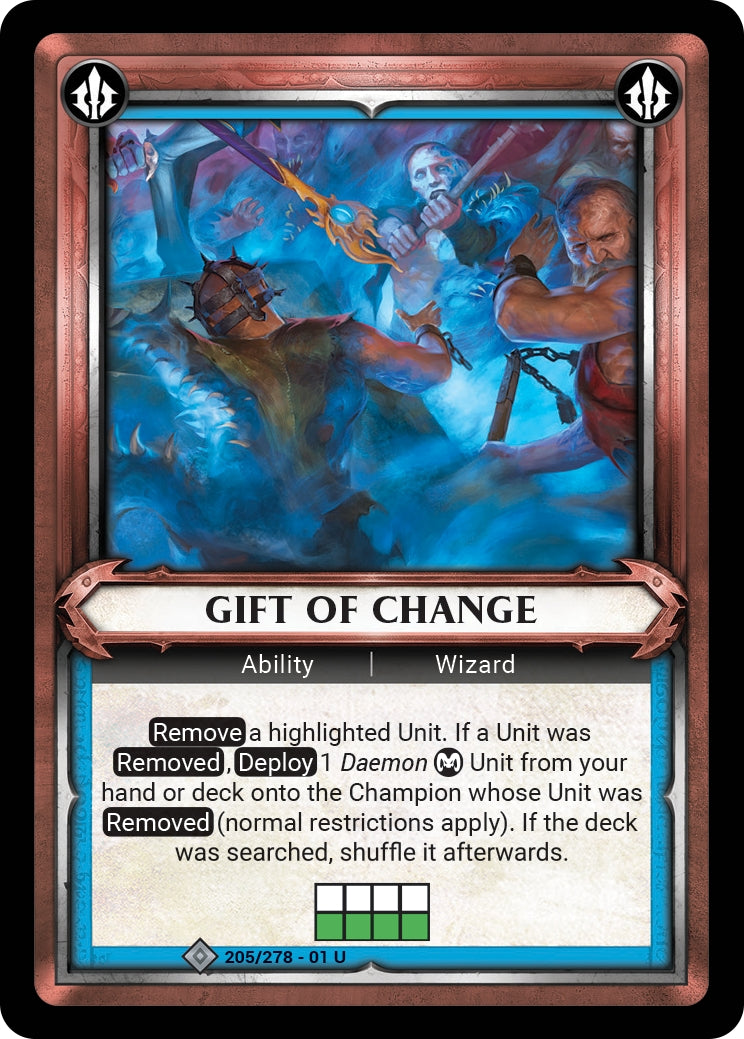 Gift of Change Unclaimed (205) [WHAOSC] - Warhammer Age of Sigmar Champions TCG Single