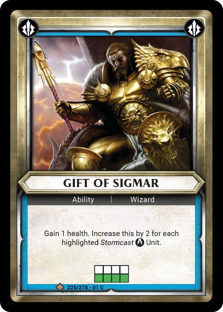 Gift of Sigmar Unclaimed (225) [WHAOSC] - Warhammer Age of Sigmar Champions TCG Single