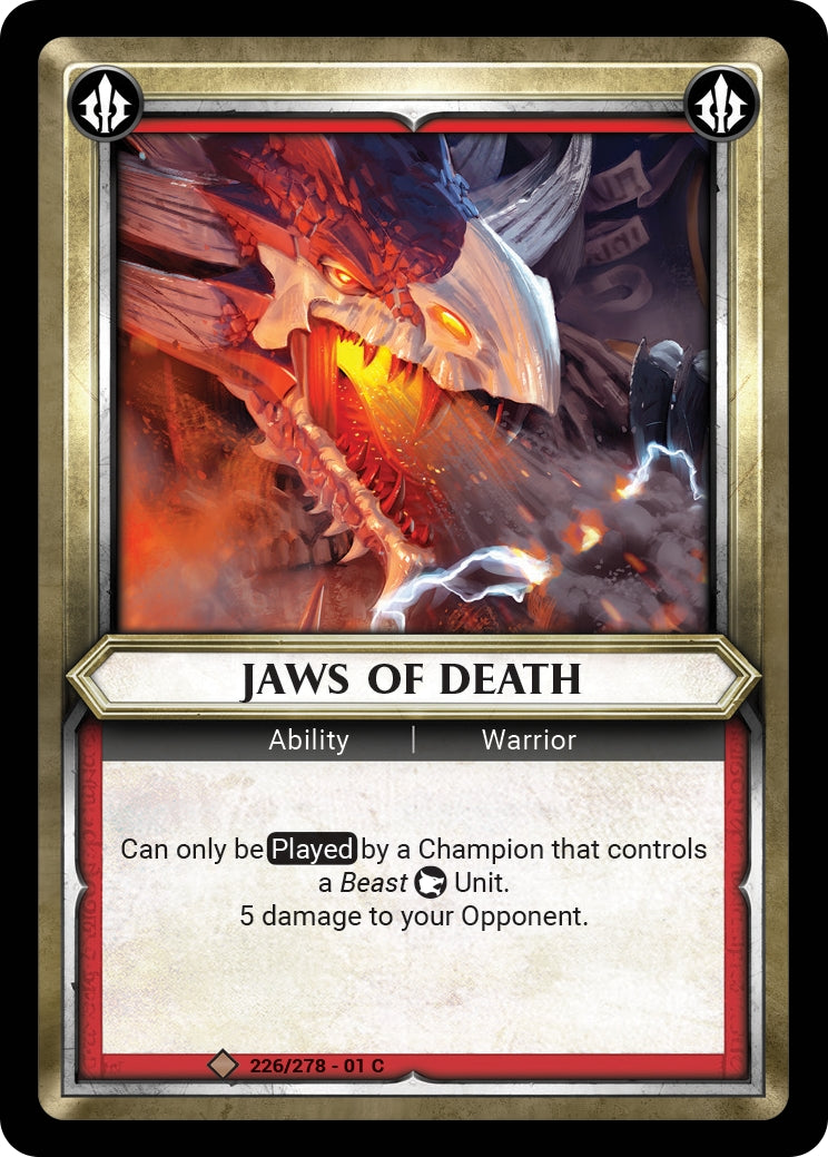 Jaws of Death Unclaimed (226) [WHAOSC] - Warhammer Age of Sigmar Champions TCG Single