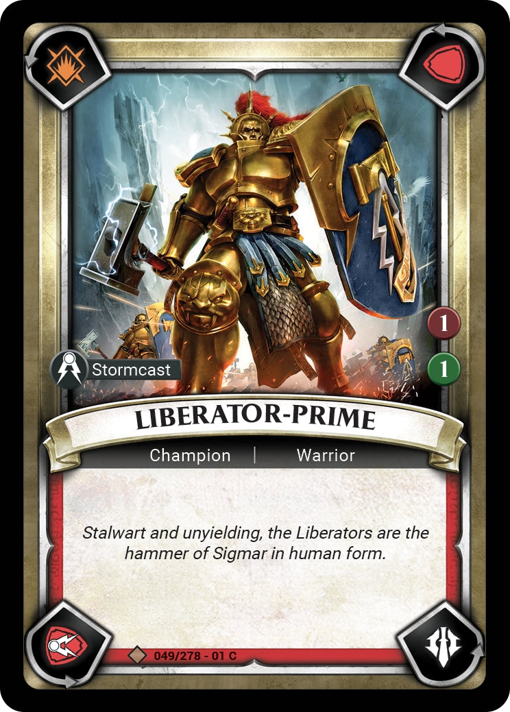 Liberator Prime Unclaimed (049) [WHAOSC] - Warhammer Age of Sigmar Champions TCG Single