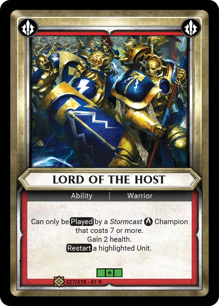 Lord of the Host Unclaimed (227) [WHAOSC] - Warhammer Age of Sigmar Champions TCG Single