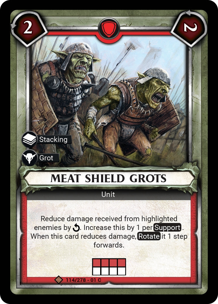 Meat Shield Grots Unclaimed (114) [WHAOSC] - Warhammer Age of Sigmar Champions TCG Single