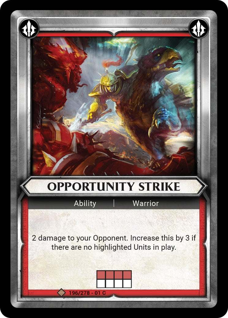Opportunity Strike Unclaimed (196) [WHAOSC] - Warhammer Age of Sigmar Champions TCG Single