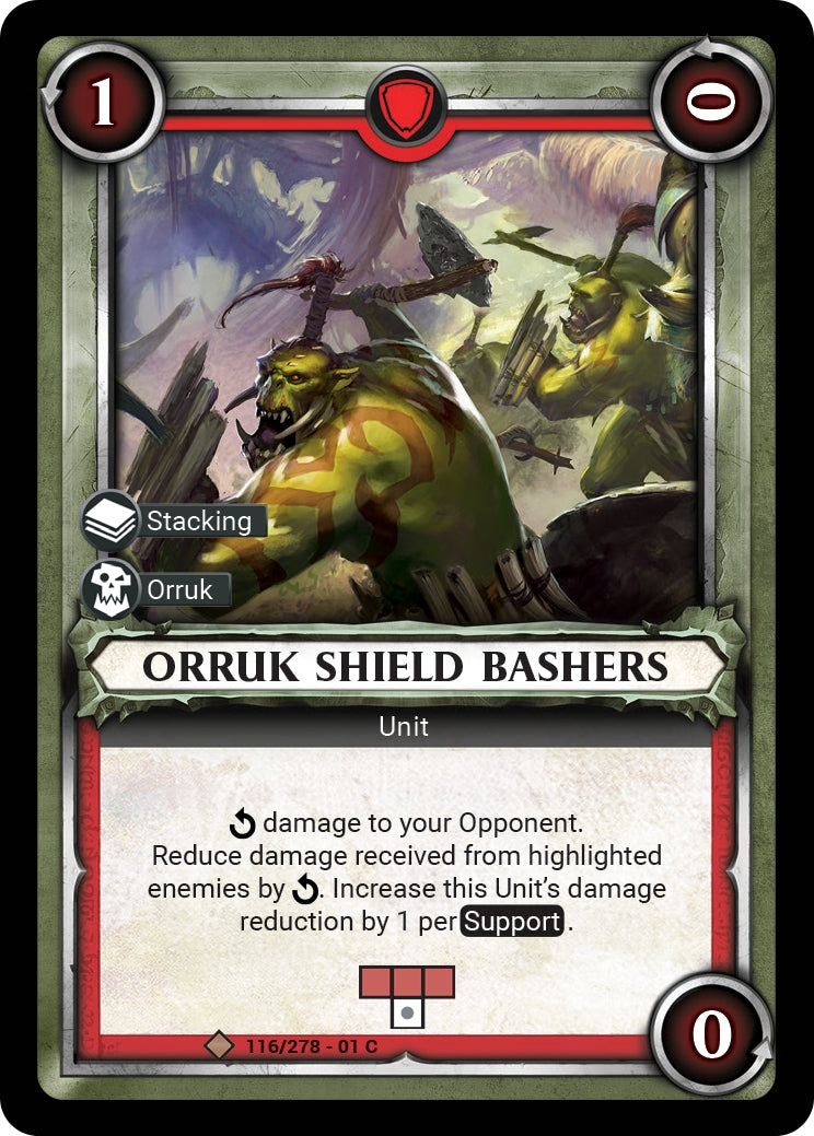 Orruk Shield Bashers Unclaimed (116) [WHAOSC] - Warhammer Age of Sigmar Champions TCG Single