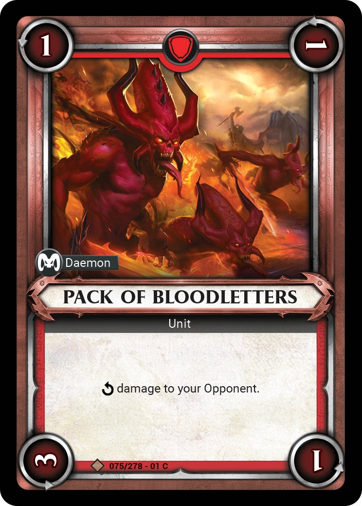 Pack of Bloodletters Unclaimed (075) [WHAOSC] - Warhammer Age of Sigmar Champions TCG Single
