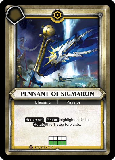 Pennant of Sigmaron Unclaimed (273) [WHAOSC]