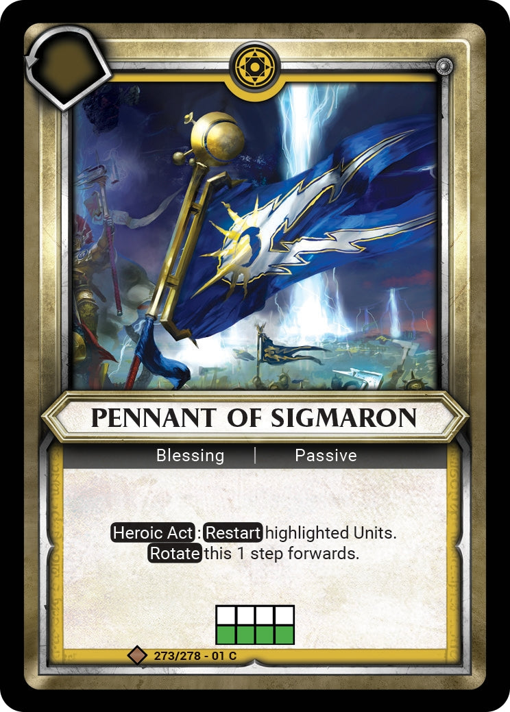 Pennant of Sigmaron Unclaimed (273) [WHAOSC] - Warhammer Age of Sigmar Champions TCG Single