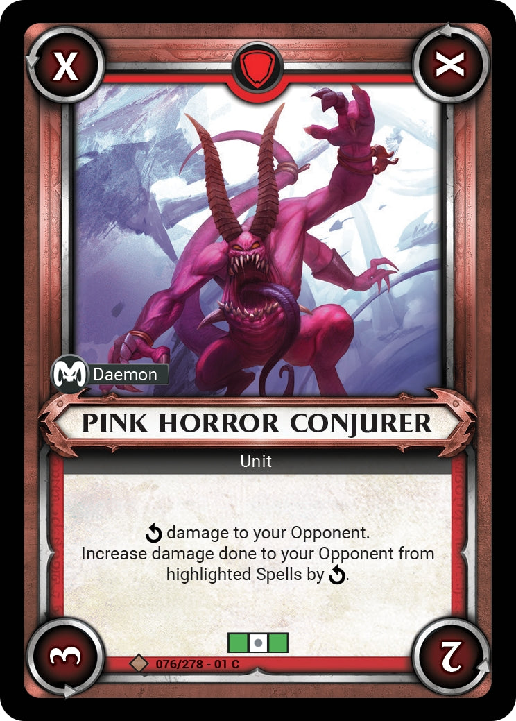 Pink Horror Conjurer Unclaimed (076) [WHAOSC] - Warhammer Age of Sigmar Champions TCG Single