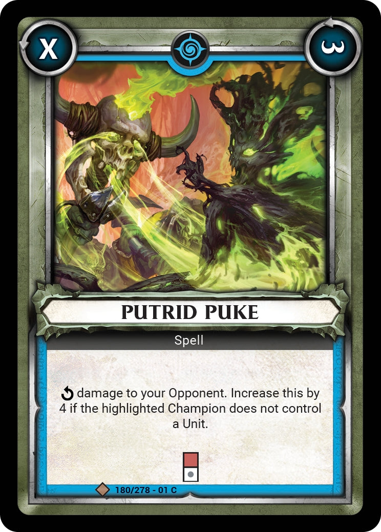 Putrid Puke Unclaimed (180) [WHAOSC] - Warhammer Age of Sigmar Champions TCG Single