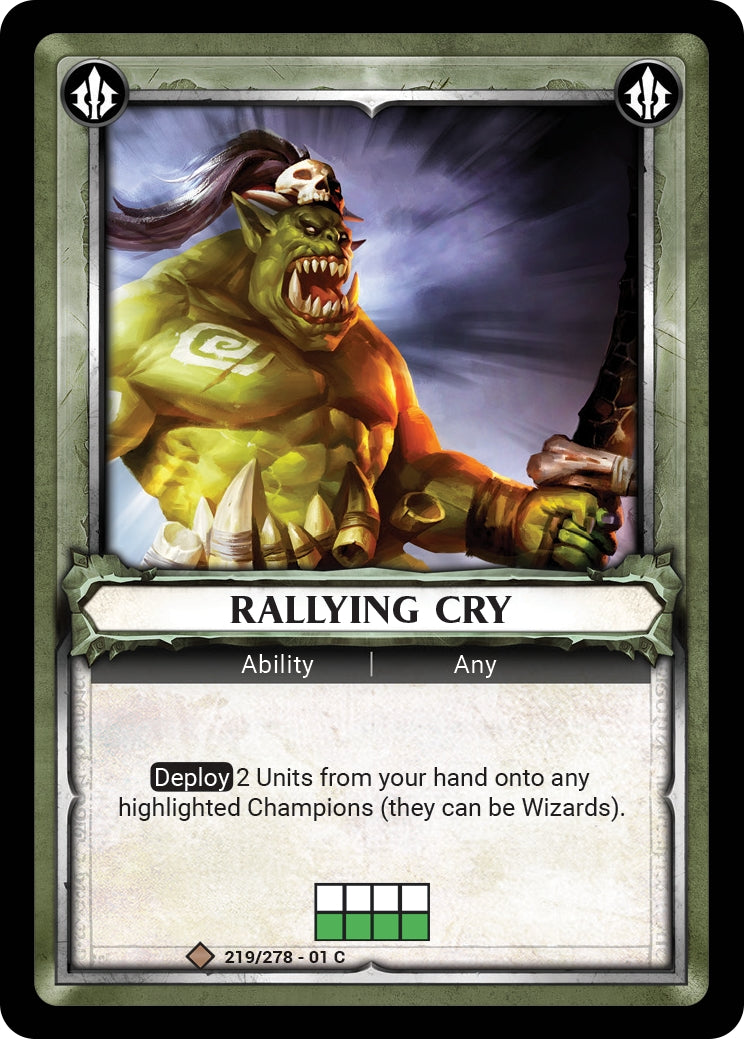 Rallying Cry Unclaimed (219) [WHAOSC] - Warhammer Age of Sigmar Champions TCG Single