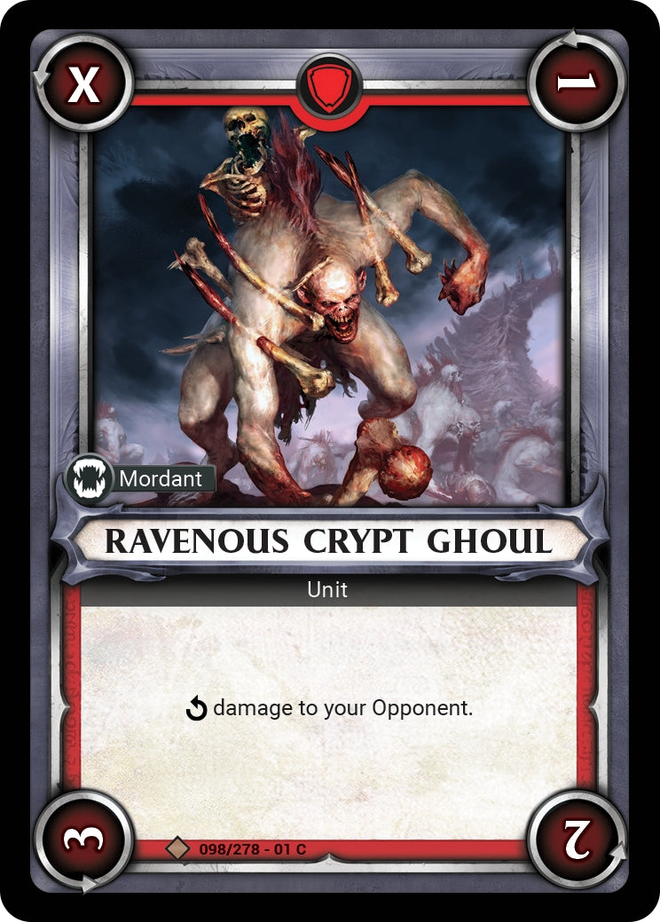 Ravenous Crypt Ghoul Unclaimed (098) [WHAOSC] - Warhammer Age of Sigmar Champions TCG Single