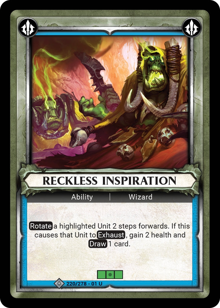 Reckless Inspiration Unclaimed (220) [WHAOSC] - Warhammer Age of Sigmar Champions TCG Single