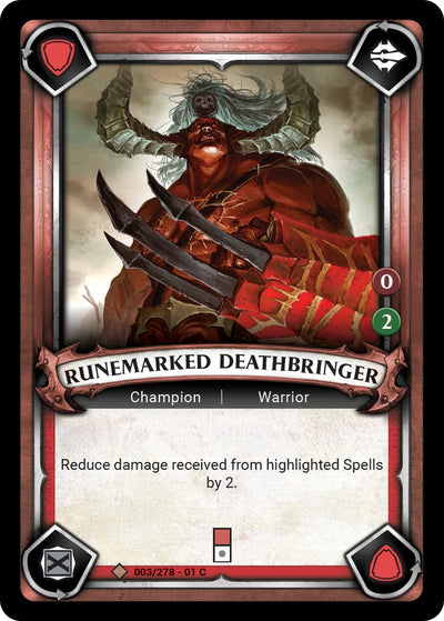 Runemarked Deathbringer Unclaimed (003) [WHAOSC]