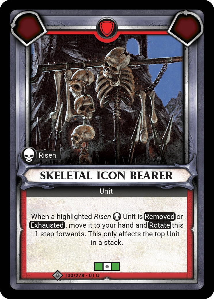 Skeletal Icon Bearer Unclaimed (100) [WHAOSC] - Warhammer Age of Sigmar Champions TCG Single