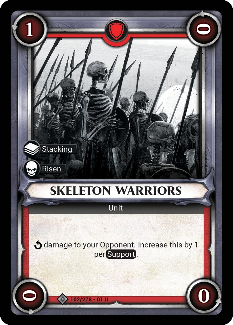Skeleton Warriors Unclaimed (102) [WHAOSC] - Warhammer Age of Sigmar Champions TCG Single