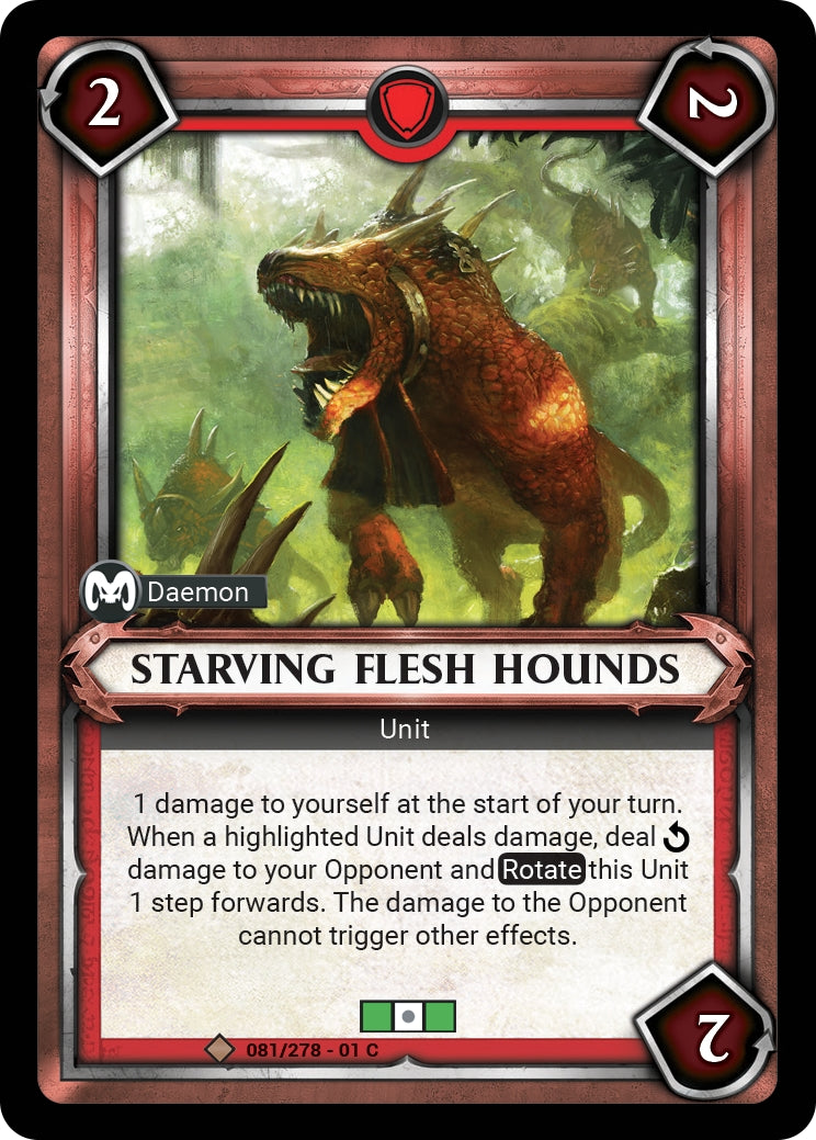 Starving Flesh Hounds Unclaimed (081) [WHAOSC] - Warhammer Age of Sigmar Champions TCG Single