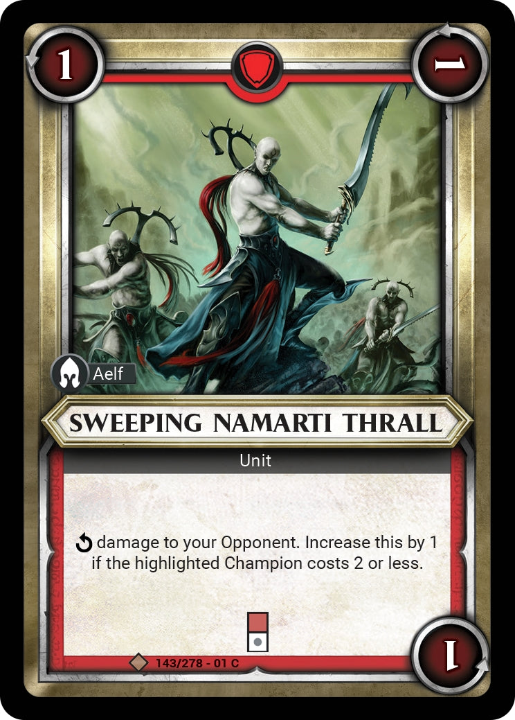 Sweeping Namarti Thrall Unclaimed (143) [WHAOSC] - Warhammer Age of Sigmar Champions TCG Single