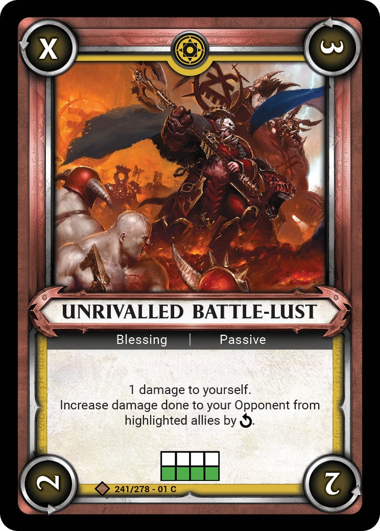 Unrivalled Battle Lust Unclaimed (241) [WHAOSC] - Warhammer Age of Sigmar Champions TCG Single