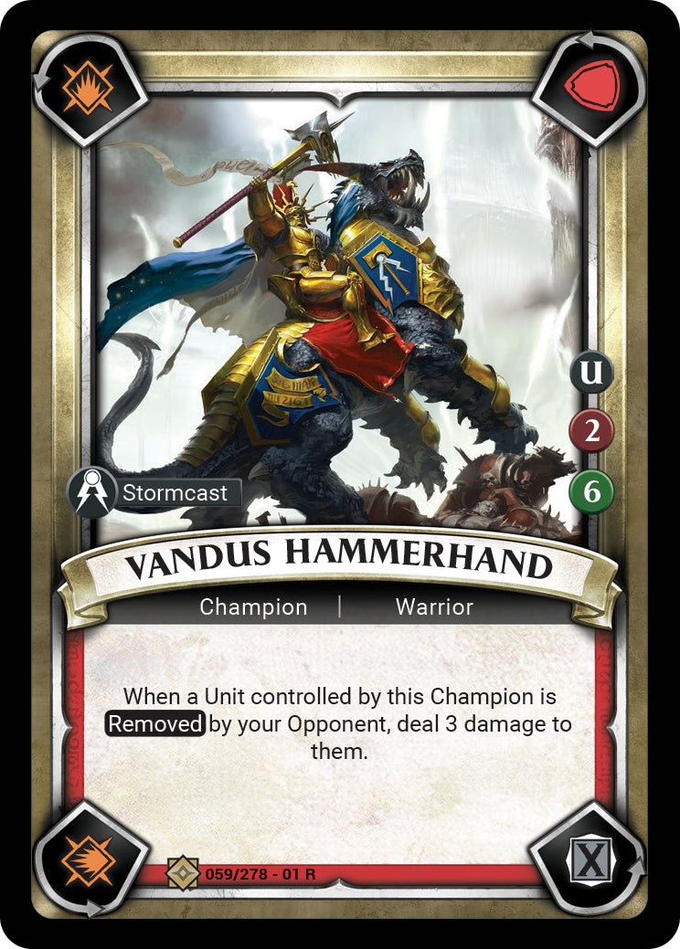Vandus Hammerhand Unclaimed (059) [WHAOSC] - Warhammer Age of Sigmar Champions TCG Single