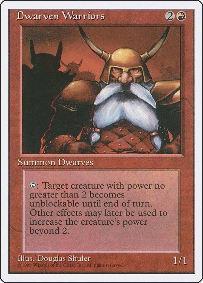Image for Dwarven Warriors (Fourth Edition) - Magic: The Gathering