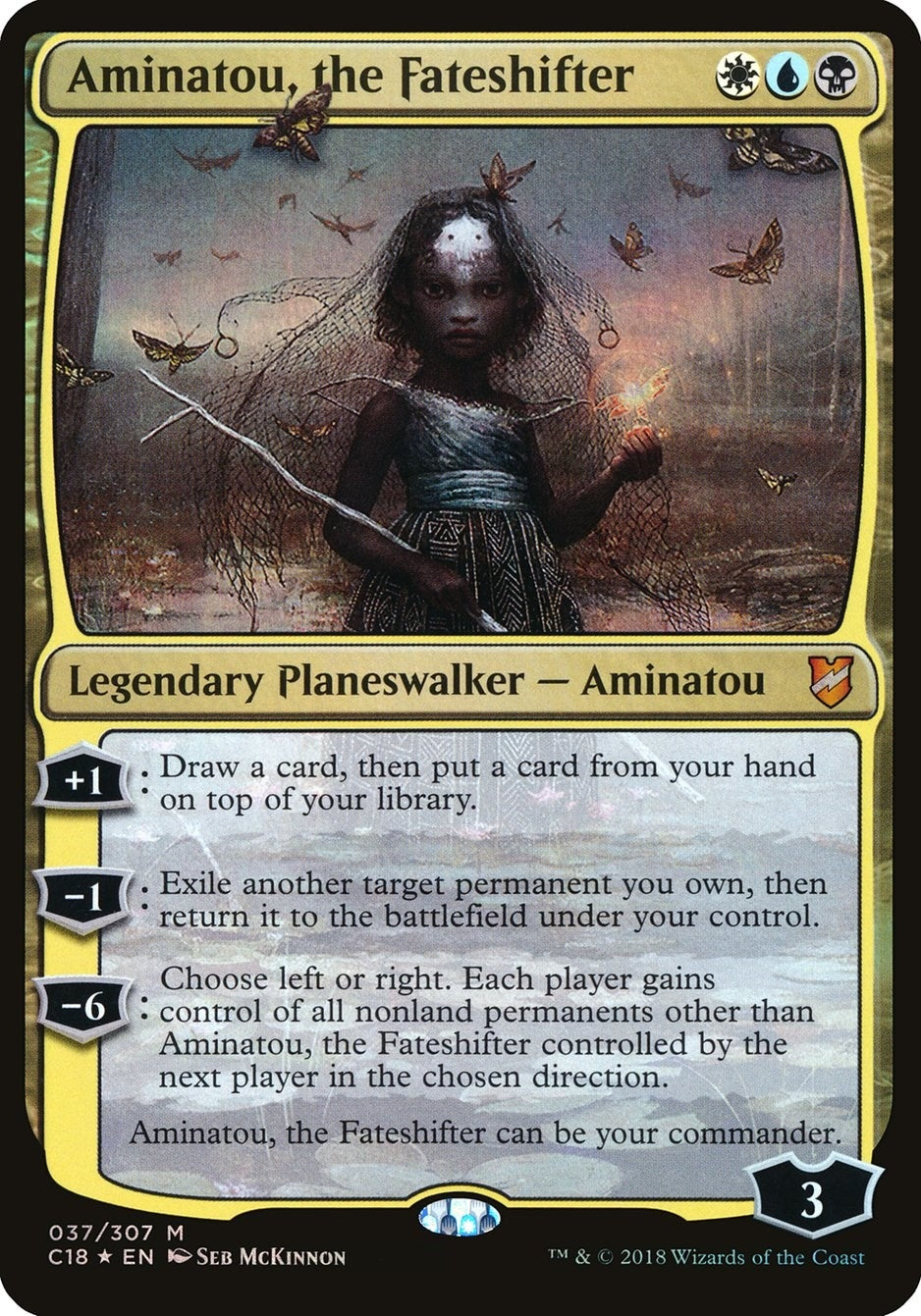 Image for Aminatou, the Fateshifter (Commander 2018) (Oversize Cards) (37) - Magic: The Gathering