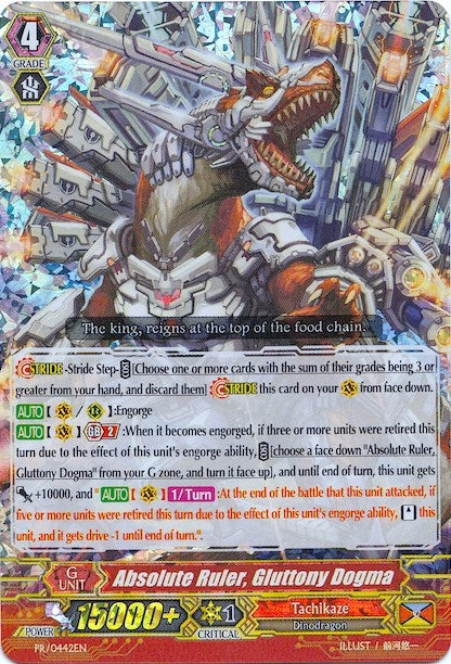Image for Absolute Ruler, Gluttony Dogma (Promo Cards) (PR/0442EN) - Cardfight Vanguard