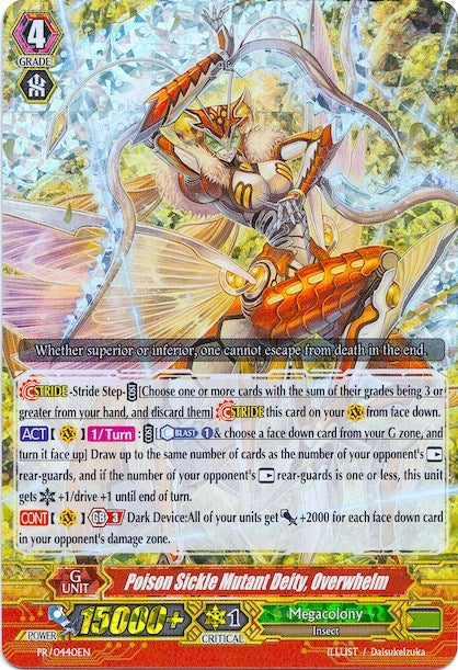 Image for Poison Sickle Mutant Deity, Overwhelm (Promo Cards) (PR/0440EN) - Cardfight Vanguard