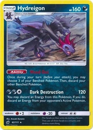 Image for Hydreigon - 62/111 (Cracked Ice Holo) (Deck Exclusives) (062/111) - Pokemon