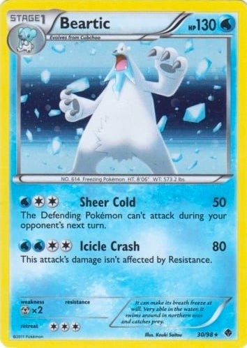 Image for Beartic - 30/98 (Cosmos Holo) (Blister Exclusives) (030/098) - Pokemon