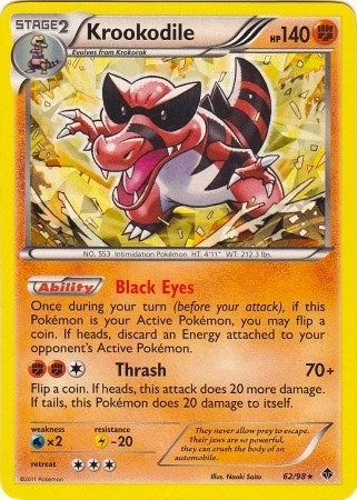 Image for Krookodile - 62/98 (BW Emerging Powers) (Deck Exclusives) (062/098) - Pokemon
