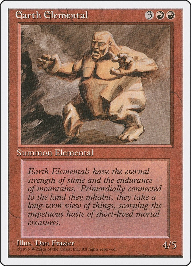 Image for Earth Elemental (Fourth Edition) - Magic: The Gathering