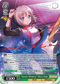 Image for "Sunset Memory" Moca Aoba (B) (SPM) (BanG Dream! Girls Band Party!) (BD/W54-E033SPMb SPM) - Weiss Schwarz