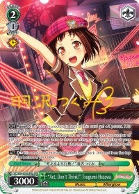 Image for "Act, Don't Think!" Tsugumi Hazawa (A) (SPM) (BanG Dream! Girls Band Party!) (BD/W54-E036SPMa SPM) - Weiss Schwarz