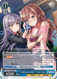 Image for "Indispensable" Lisa Imai (BanG Dream! Girls Band Party!) (BD/W54-E073 R) - Weiss Schwarz