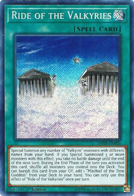 Image for Ride of the Valkyries (Shadows in Valhalla) (SHVA-EN006) - YuGiOh