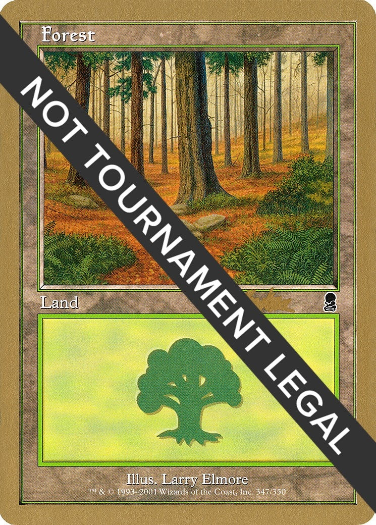 Image for Forest (347) - 2002 Brian Kibler (ODY) (World Championship Decks) - Magic: The Gathering