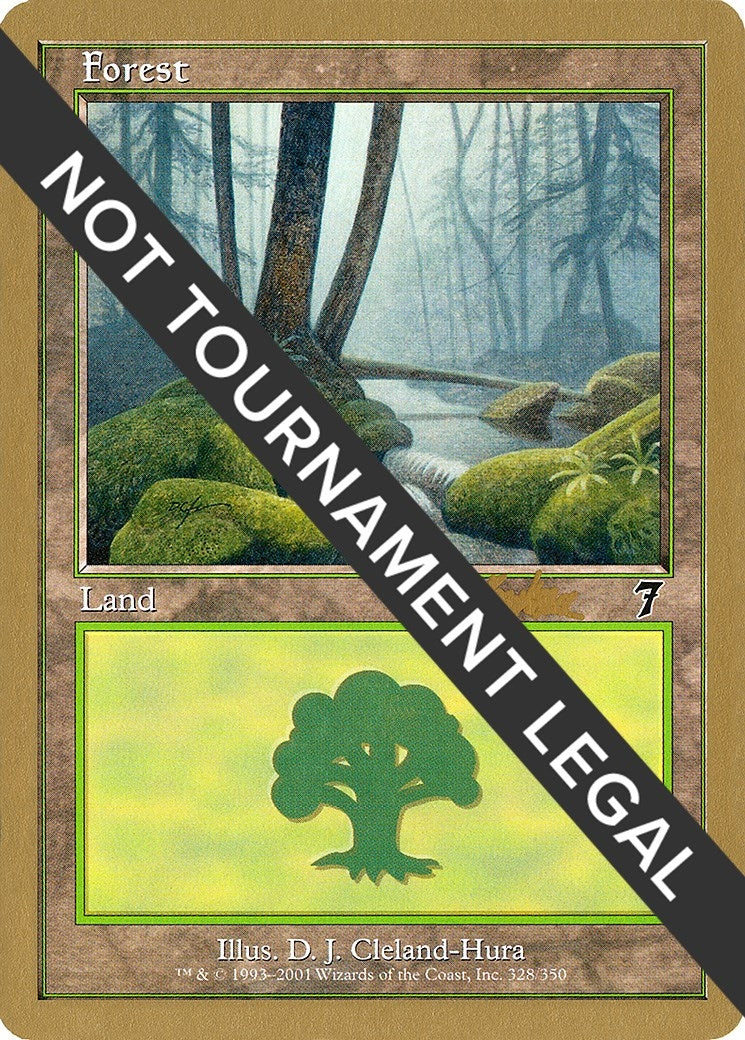 Image for Forest (328) - 2002 Brian Kibler (7ED) (World Championship Decks) - Magic: The Gathering