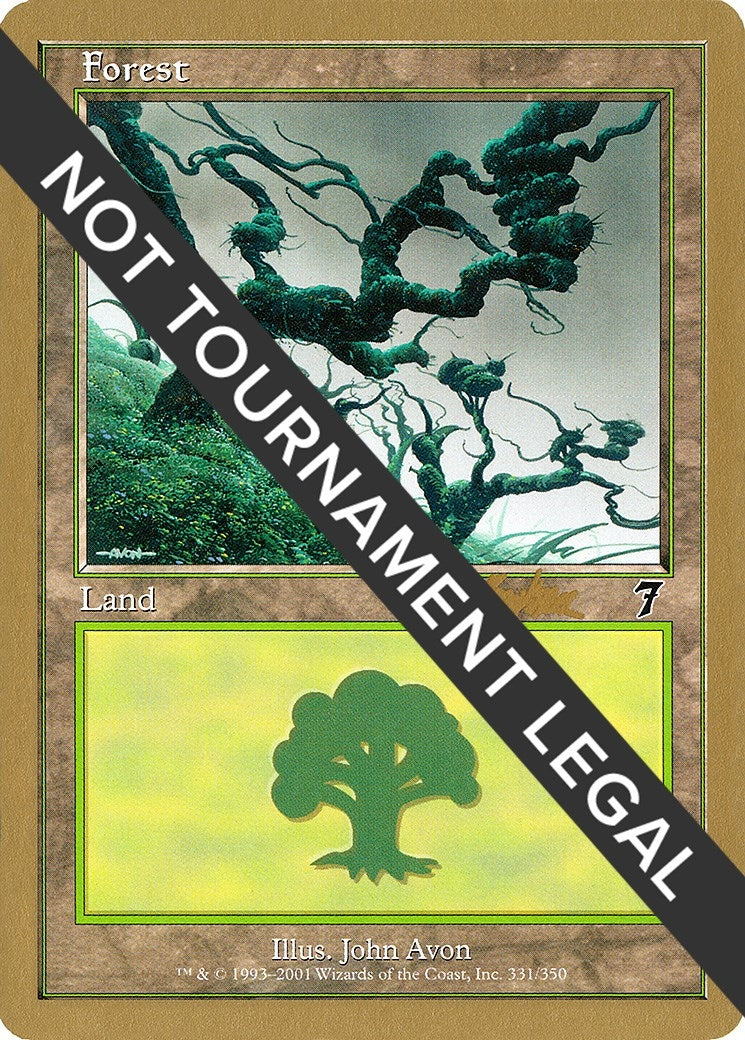 Image for Forest (331) - 2002 Brian Kibler (7ED) (World Championship Decks) - Magic: The Gathering